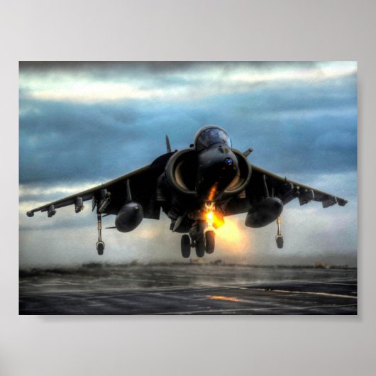 HARRIER VLIEGTUIG POSTER (Voorkant)