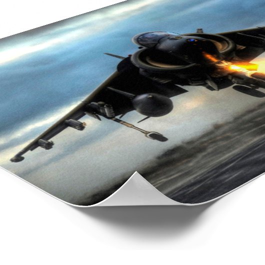 HARRIER VLIEGTUIG POSTER (Hoek)