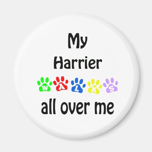 Harrier wandelingen ontwerp magneet (Voorkant)