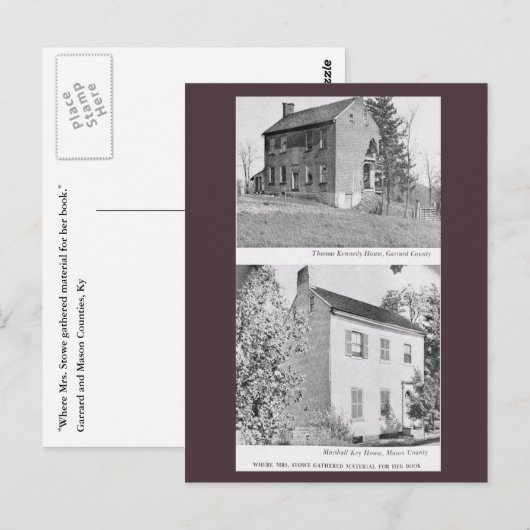 Harriet Beecher Stowe Briefkaart (Voorkant / Achterkant)