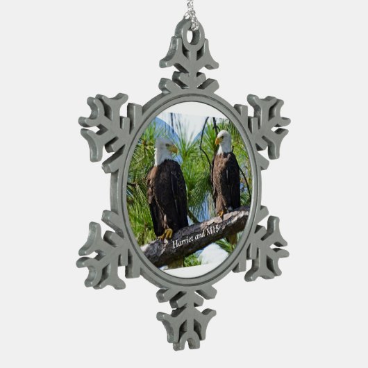 Harriet- en M15-versiering Tin Sneeuwvlok Ornament (Links)