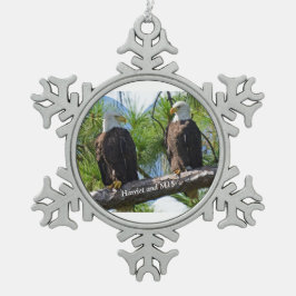 Harriet- en M15-versiering Tin Sneeuwvlok Ornament