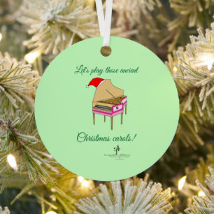 Harriet Harpsichord Christmas Carols Metalen Ornament