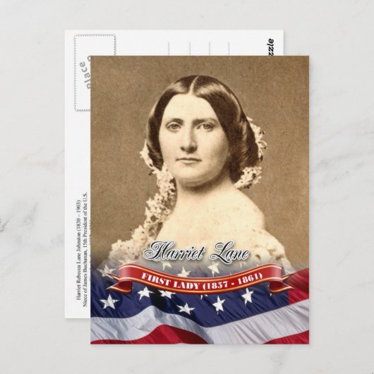 Harriet Lane, First Lady of the U.S. Briefkaart (Voorkant / Achterkant)
