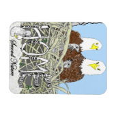 HARRIET, M15 + BABY ELGF ALLEMAAL THUIS SAMEN MAGNEET (Horizontaal)