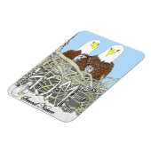 HARRIET, M15 + BABY ELGF ALLEMAAL THUIS SAMEN MAGNEET (Linkerzijde)