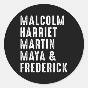 Harriet Martin Maya Frederick Black Leaders Ronde Sticker