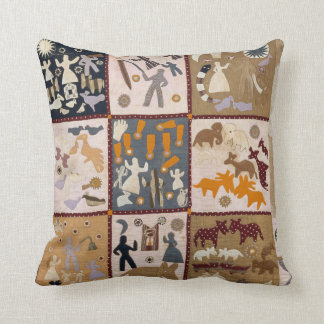 Harriet Powers - Picturale Quilt 1898 Kussen