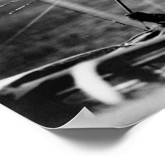 Harriet Quimby in haar Bleriot Monoplane Poster (Hoek)