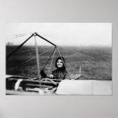 Harriet Quimby in haar Bleriot Monoplane Poster (Voorkant)