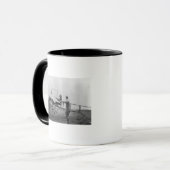 Harriet Quimby op foto van haar vliegtuig Mok (Voorkant links)