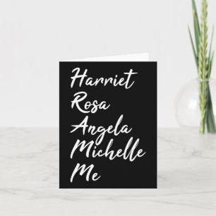 Harriet Rosa Angela Michelle Me Black History Mont Kaart