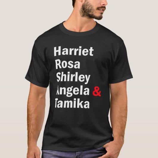 Harriet Rosa Shirley Angela Tamika T-shirt (Voorkant)