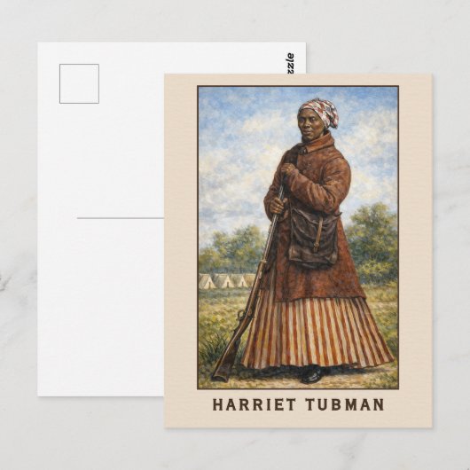 Harriet Tubman Art In Color Briefkaart (Voorkant / Achterkant)