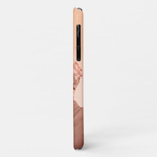 HARRIET TUBMAN Bible Verse MONOGRAM Peach Case-Mate iPhone Case (Achterkant/links)