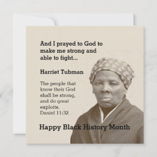 HARRIET TUBMAN BIEDT aangepaste scripts Motivatie