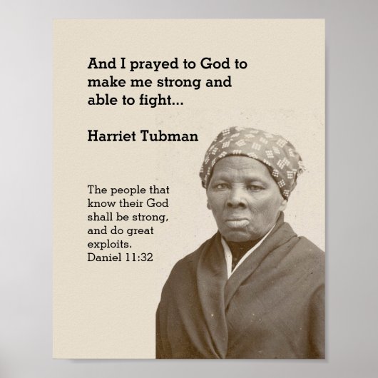 HARRIET TUBMAN BIEDT aangepaste scripts Motivatie  Poster (Voorkant)