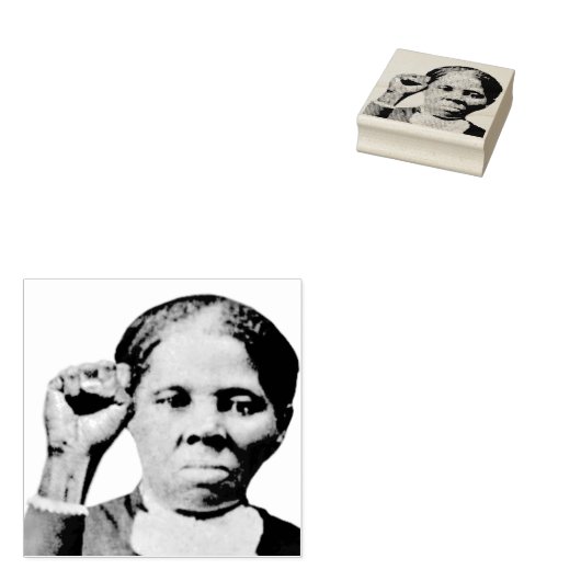 Harriet Tubman Black Power Fist 20 dollar Bill Rubberstempel (Gestempeld)