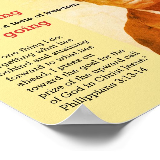 HARRIET TUBMAN blijft Citaat halen Poster (Hoek)