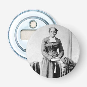 Harriet Tubman Dirigent Ondergrondse Spoorweg Button Flesopener