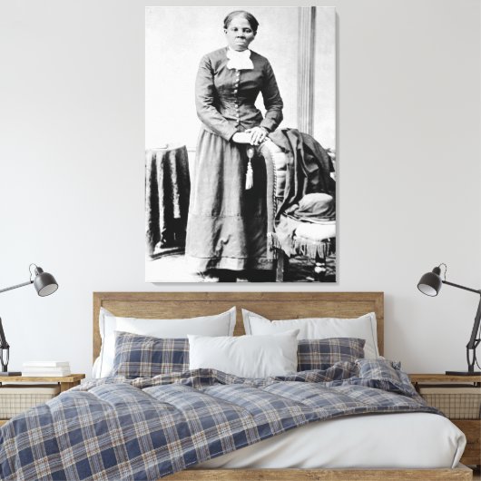 Harriet Tubman Dirigent Ondergrondse Spoorweg Canvas Afdruk (Insitu (Slaapkamer))