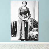 Harriet Tubman Dirigent Ondergrondse Spoorweg Canvas Afdruk (Insitu (Houten vloer))
