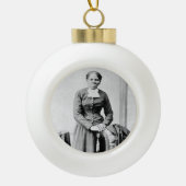 Harriet Tubman Dirigent Ondergrondse Spoorweg Keramische Bal Ornament (Voorkant)