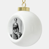 Harriet Tubman Dirigent Ondergrondse Spoorweg Keramische Bal Ornament (Rechts)