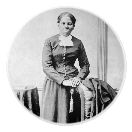 Harriet Tubman Dirigent Ondergrondse Spoorweg Keramische Knop (Voorkant)