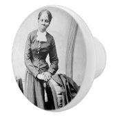 Harriet Tubman Dirigent Ondergrondse Spoorweg Keramische Knop (Rechts)