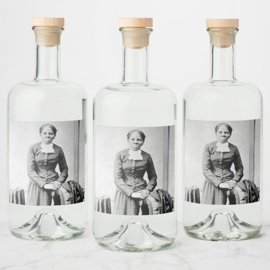 Harriet Tubman Dirigent Ondergrondse Spoorweg Likeurfles Etiket (Flessen)