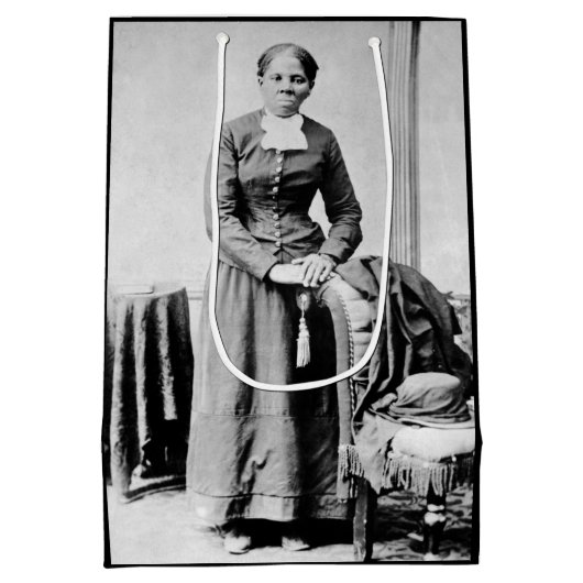 Harriet Tubman Dirigent Ondergrondse Spoorweg Medium Cadeauzakje (Achterkant)