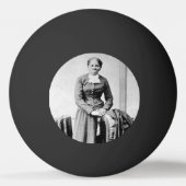 Harriet Tubman Dirigent Ondergrondse Spoorweg Pingpongbal (Achterkant)