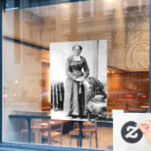 Harriet Tubman Dirigent Ondergrondse Spoorweg Raamsticker (Cafe Raam)