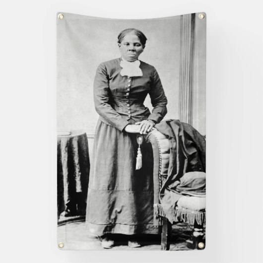 Harriet Tubman Dirigent Ondergrondse Spoorweg Spandoek (Verticaal)
