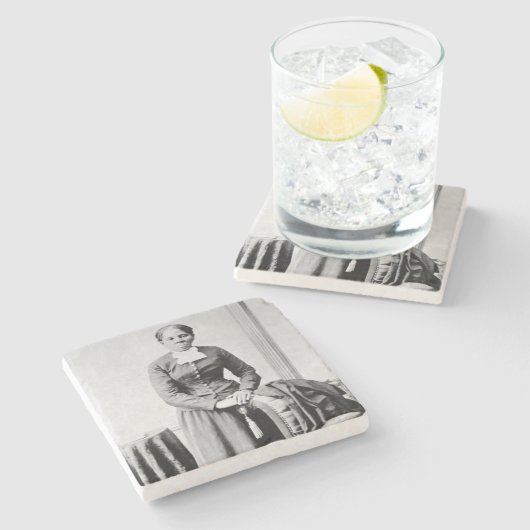 Harriet Tubman Dirigent Ondergrondse Spoorweg Stenen Onderzetter (Zijkant)