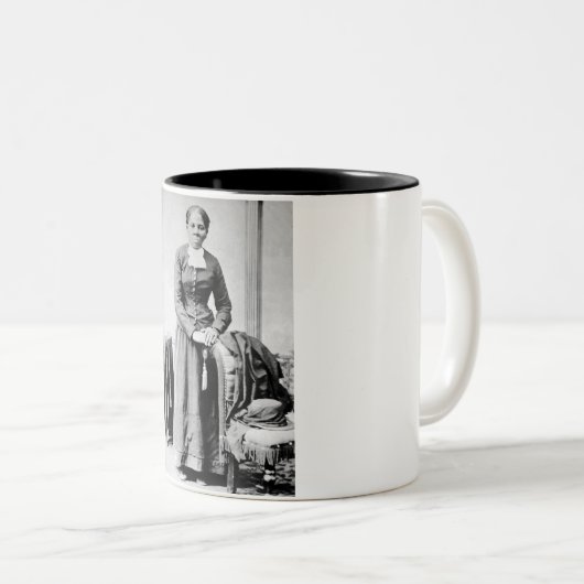 Harriet Tubman Dirigent Ondergrondse Spoorweg Tweekleurige Koffiemok (Voorkant rechts)