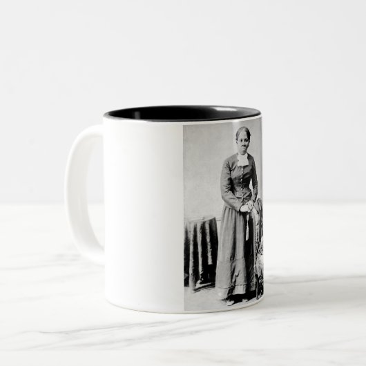 Harriet Tubman Dirigent Ondergrondse Spoorweg Tweekleurige Koffiemok (Voorkant links)