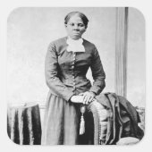 Harriet Tubman Dirigent Ondergrondse Spoorweg Vierkante Sticker (Voorkant)