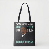 Harriet Tubman Dream Inspirerend Canvas tas (Voorkant)
