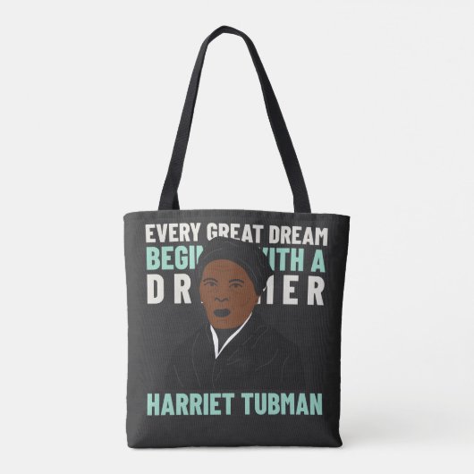 Harriet Tubman Dream Inspirerend Canvas tas (Achterkant)