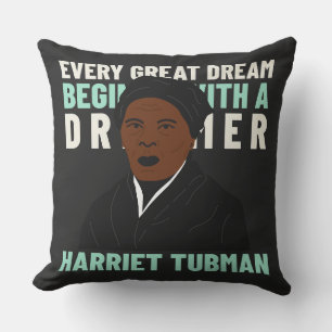 Harriet Tubman Droom Inspirerende Worp Kussen