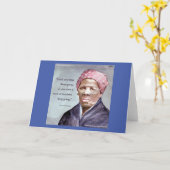 Harriet Tubman en Citaat Kaart (Gele Bloem)