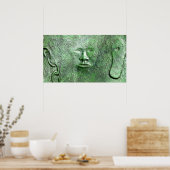 Harriet Tubman in het Bronze-Poster Poster (Keuken)