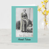 Harriet Tubman Inspiraties Kaart (Gele Bloem)