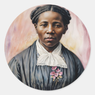 Harriet Tubman Original Art Ronde Sticker