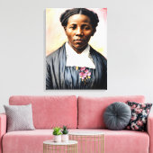 Harriet Tubman Originele portretkunst Canvas Afdruk (Insitu (Woonkamer))
