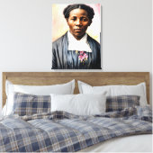 Harriet Tubman Originele portretkunst Canvas Afdruk (Insitu (Slaapkamer))