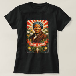 Harriet Tubman Portret T-Shirt  Zwarte geschiedeni
