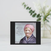 Harriet Tubman & Quote Briefkaart (Staand voorkant)